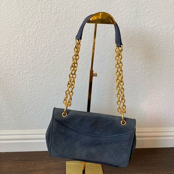 Tory Burch Features chain/ leather strap - Picture 1 of 12